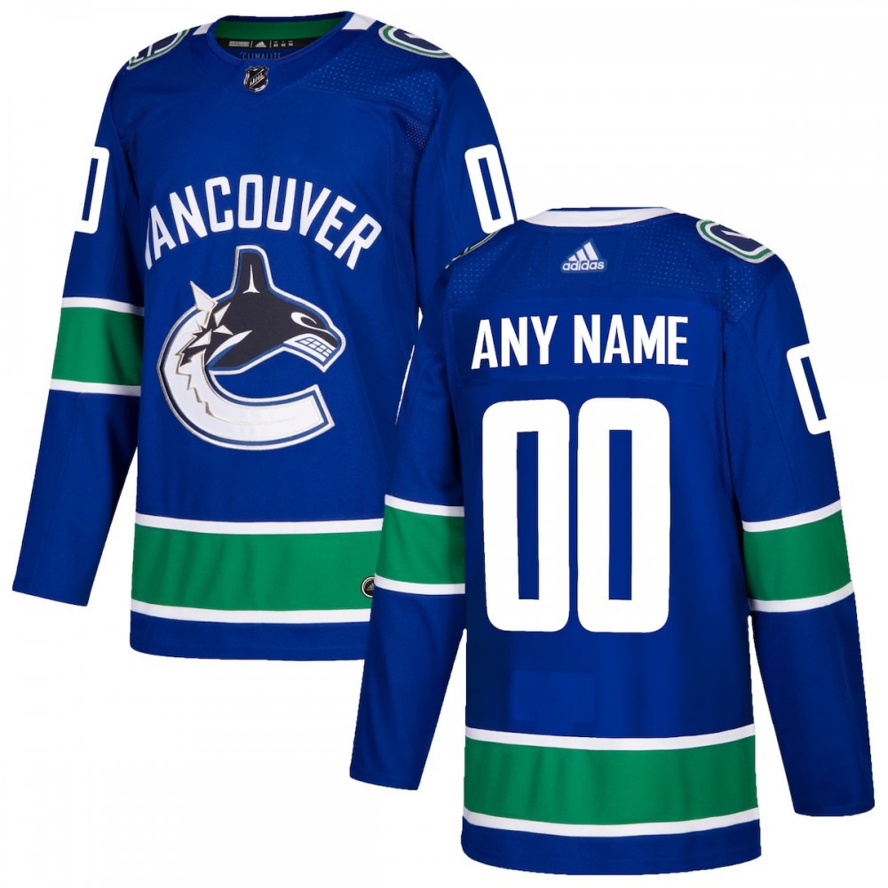 Vancouver Canucks adidas Authentic Custom Jersey - Blue-Pro Kit Vault | Brand New 26/27 Sports Jerseys